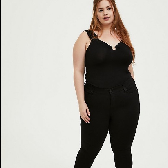 torrid Tops - TORRID SUPER SOFT BLACK U-BAR TANK